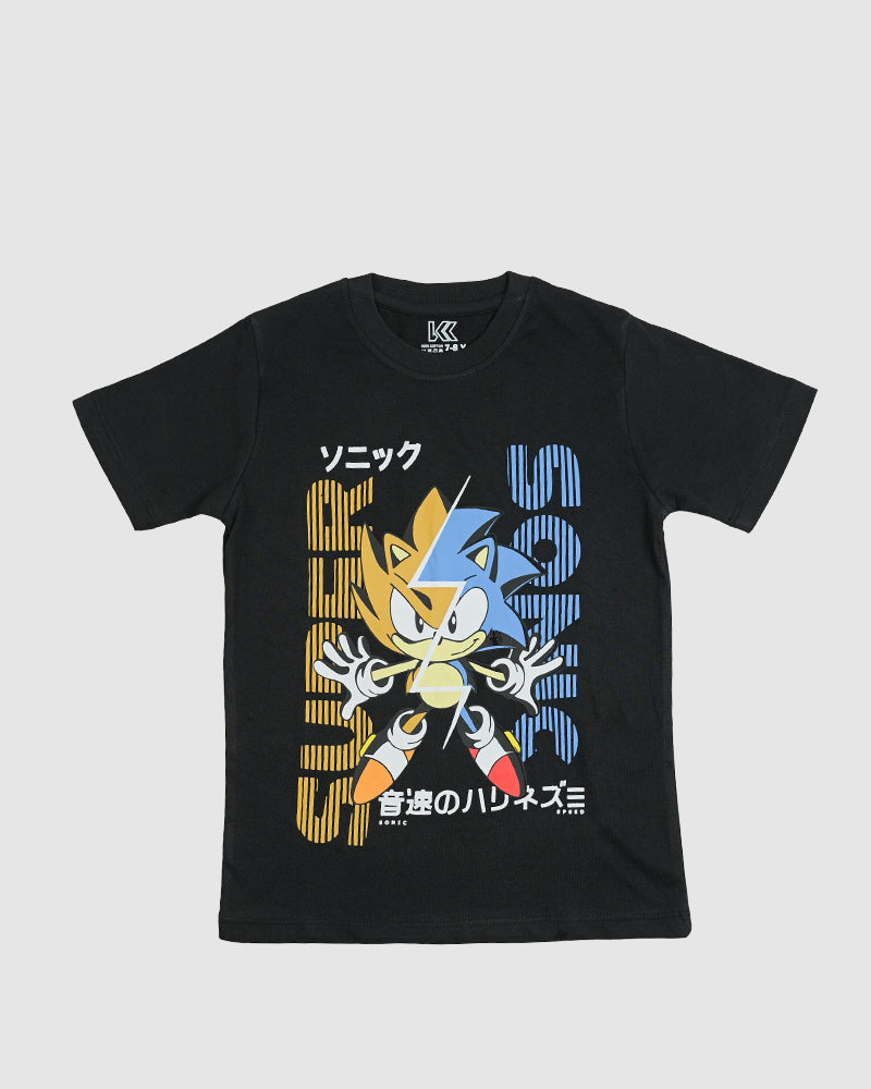 Black Speedy Hero Short Sleeve T-Shirt 100% Cotton