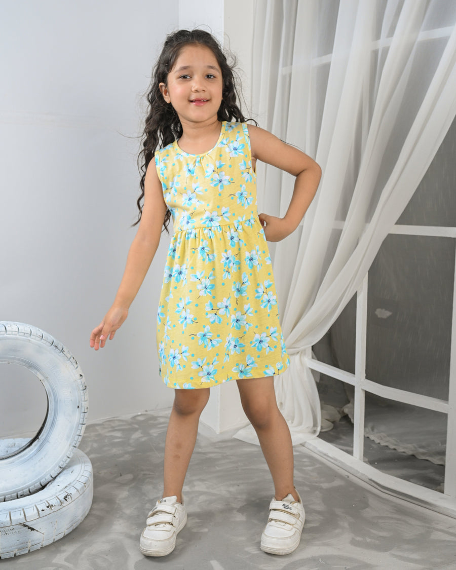 Lemon Bloom Outfit | Top + Lycra Legging Set