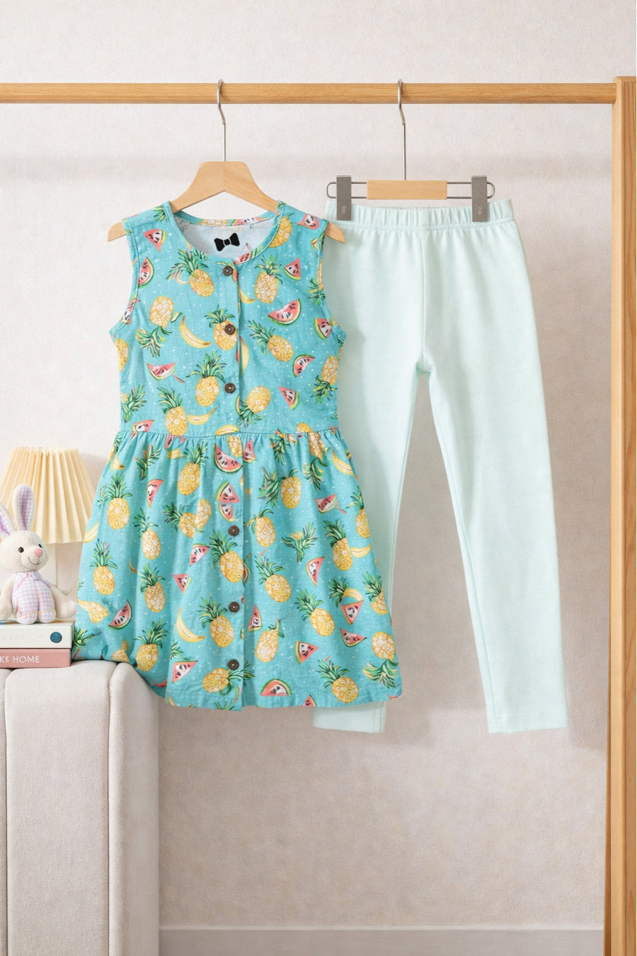 Tropical Bliss Outfit  Top + Lycra Legging Set