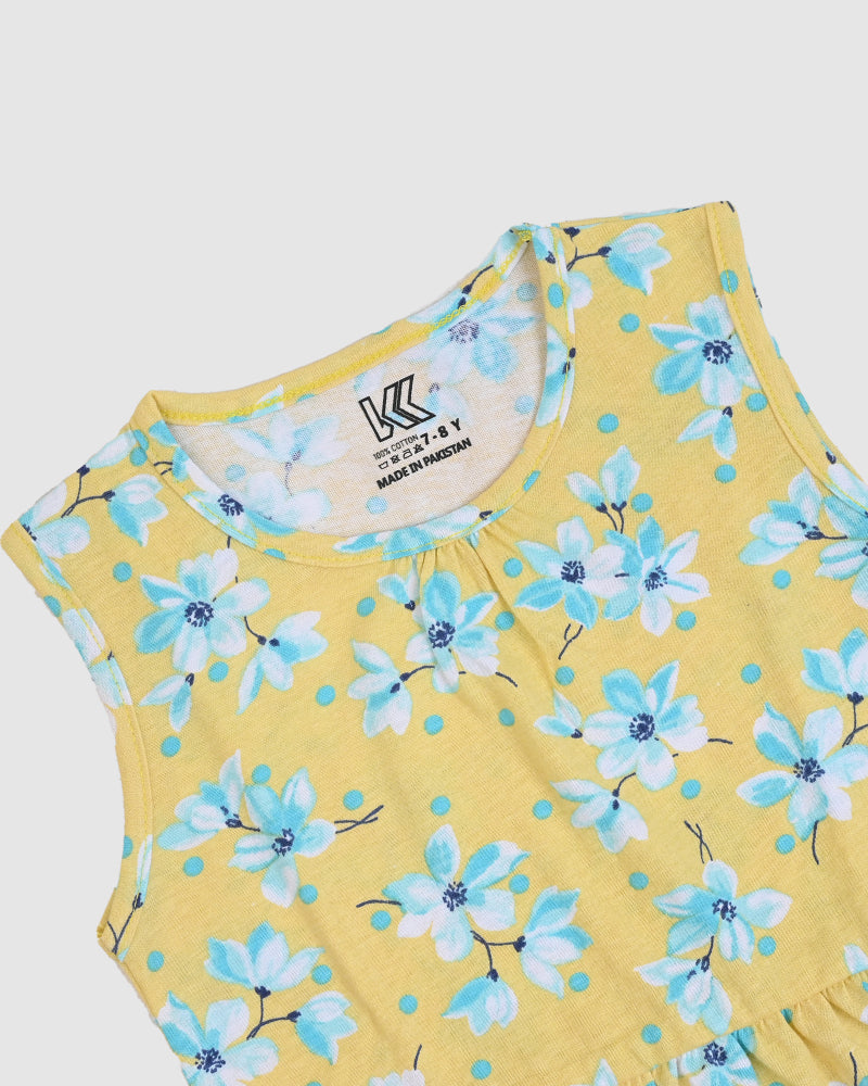 Lemon Bloom Outfit | Top + Lycra Legging Set