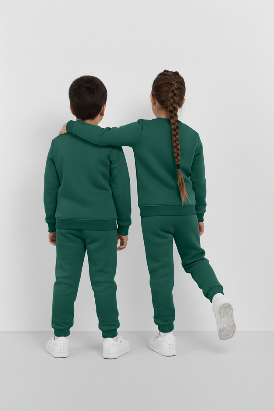 Green Cool Vibes Sweatshirt & Trouser Set