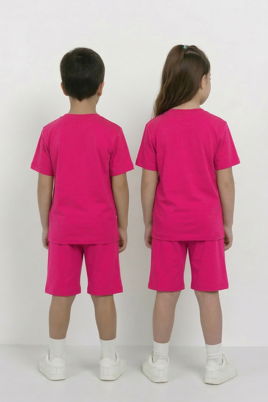 Hot Pink Unisex Co-ord Set | T-Shirt + Shorts