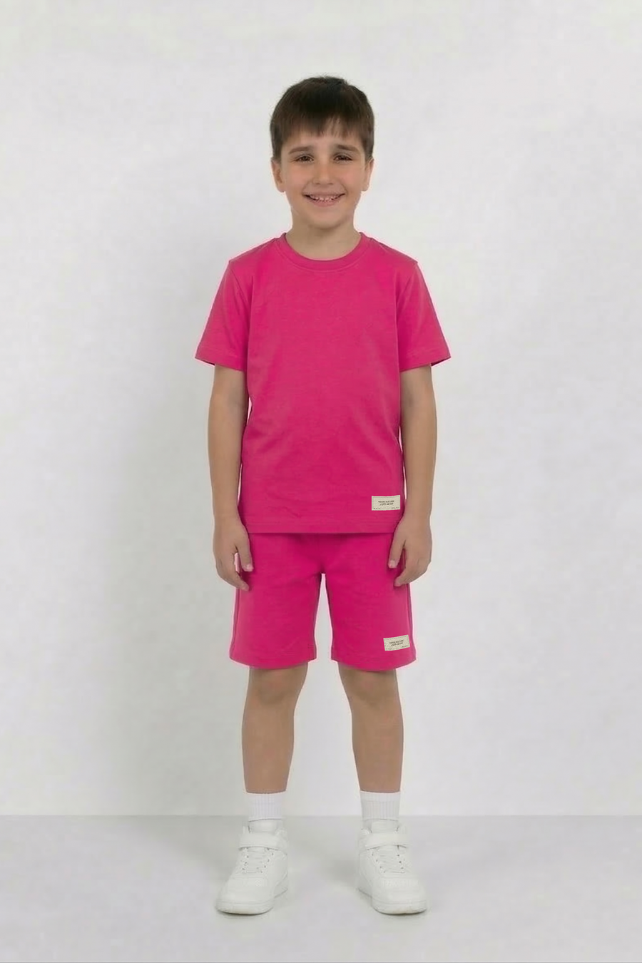 Hot Pink Unisex Co-ord Set | T-Shirt + Shorts