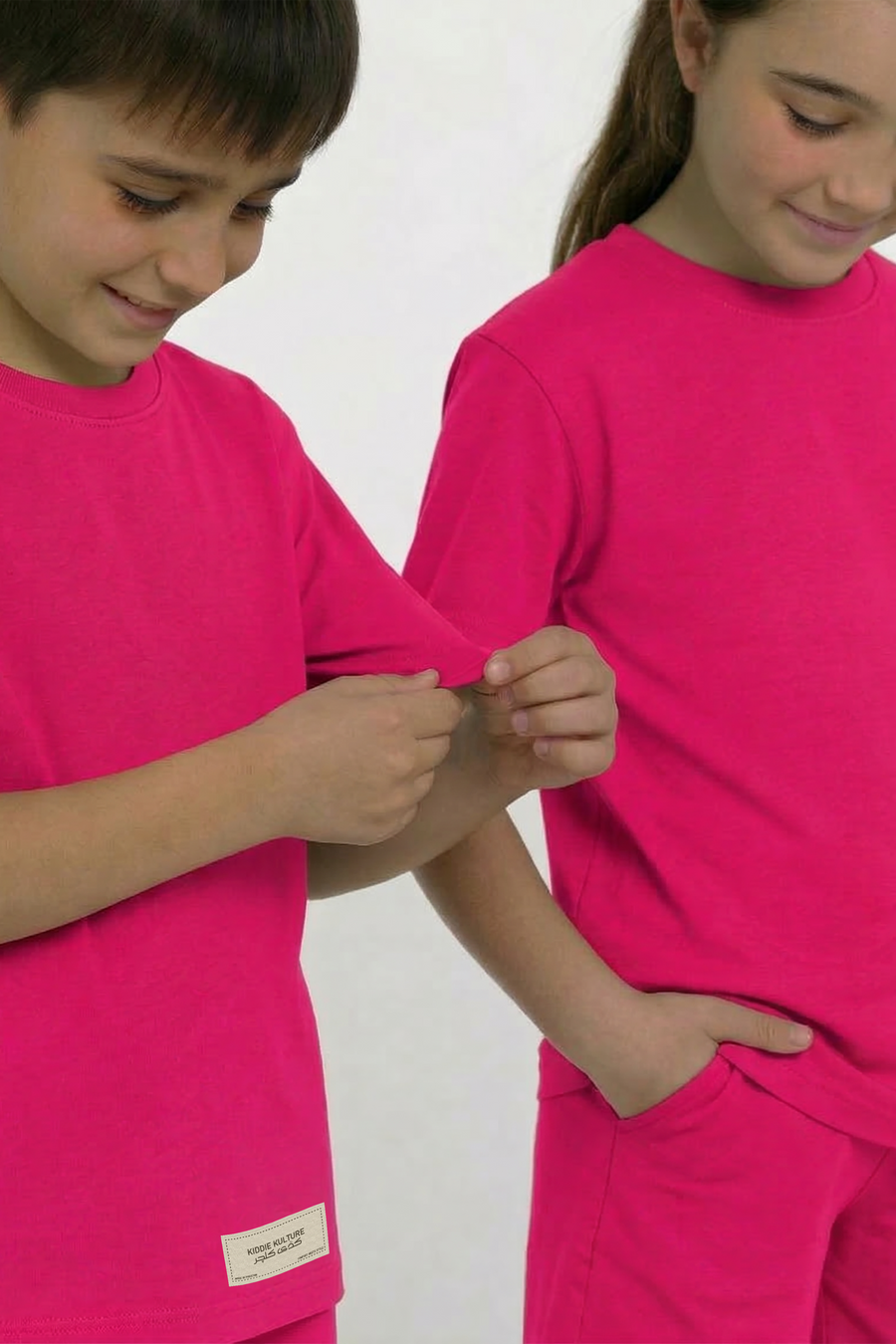 Hot Pink Unisex Co-ord Set | T-Shirt + Shorts