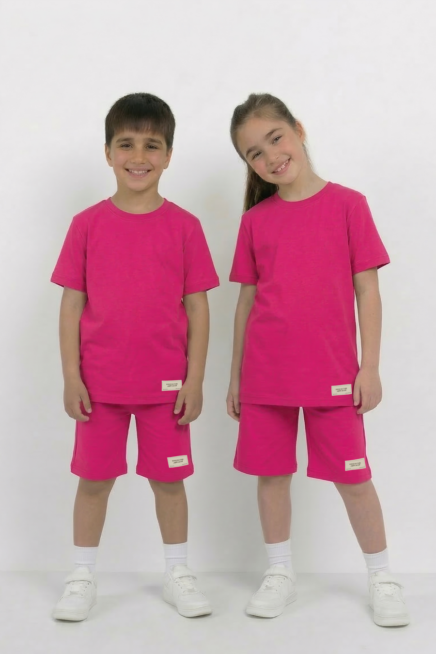 Hot Pink Unisex Co-ord Set | T-Shirt + Shorts
