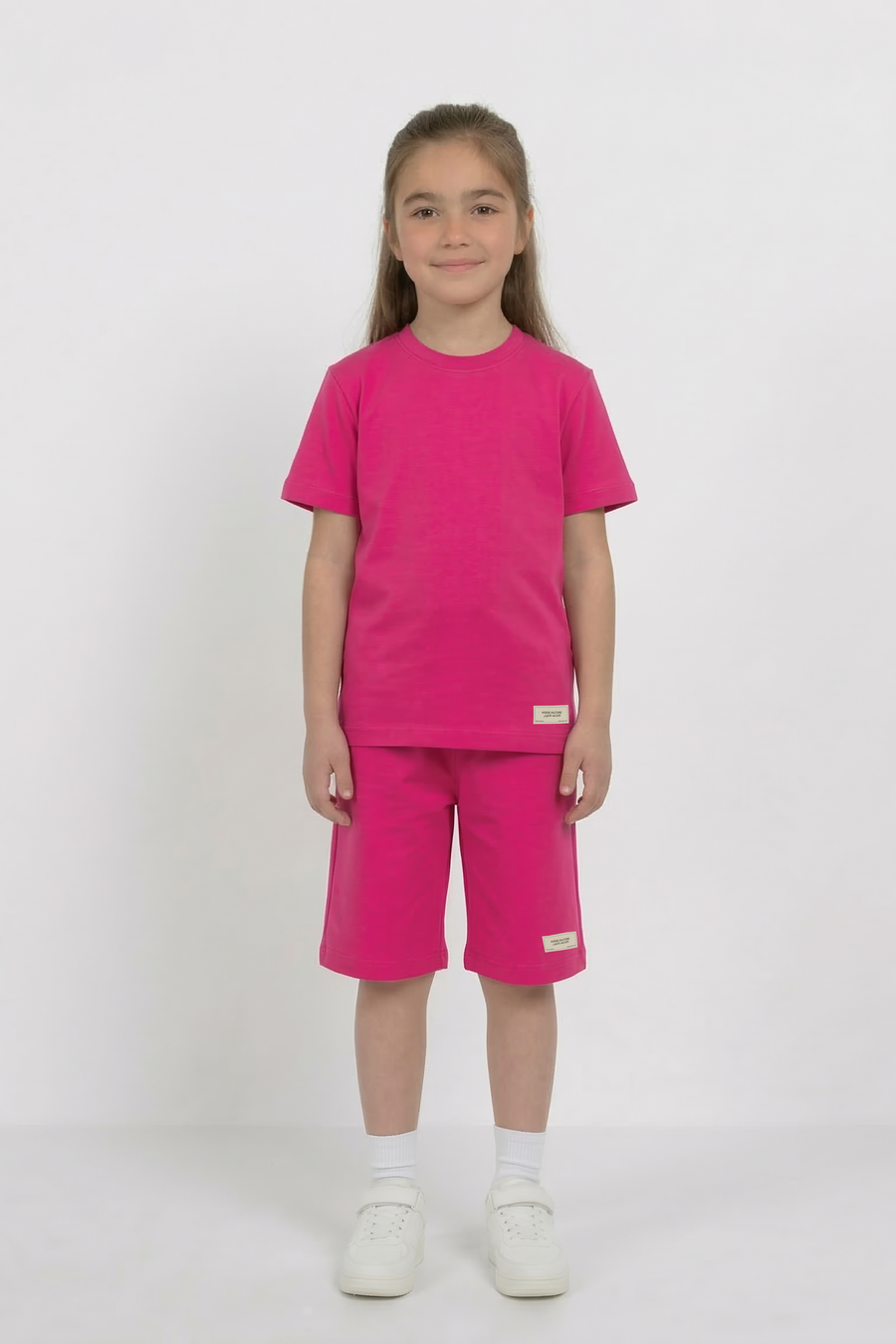 Hot Pink Unisex Co-ord Set | T-Shirt + Shorts