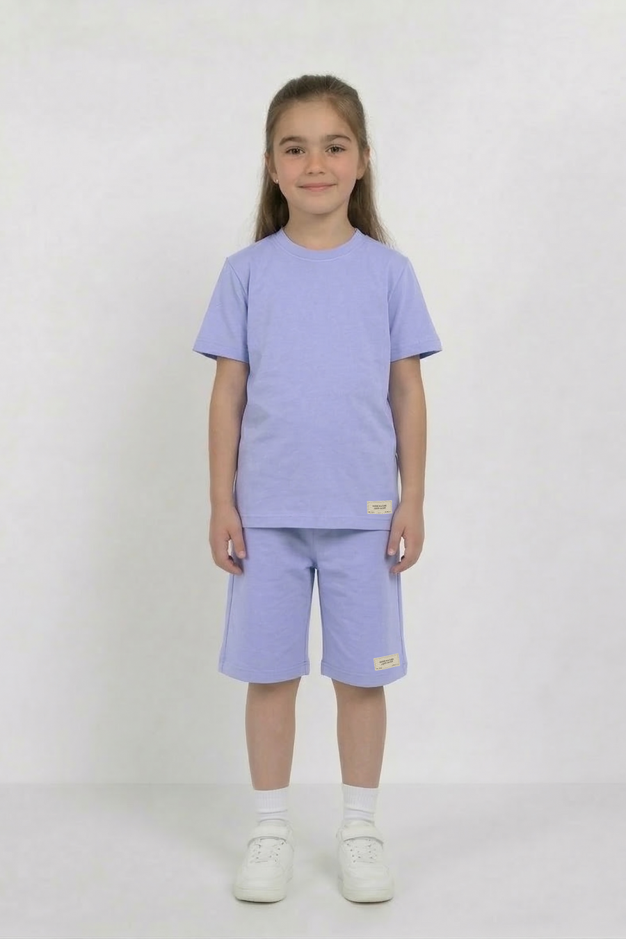 Lavender Unisex Cotton Lycra Co-ord Set | T-Shirt & Short
