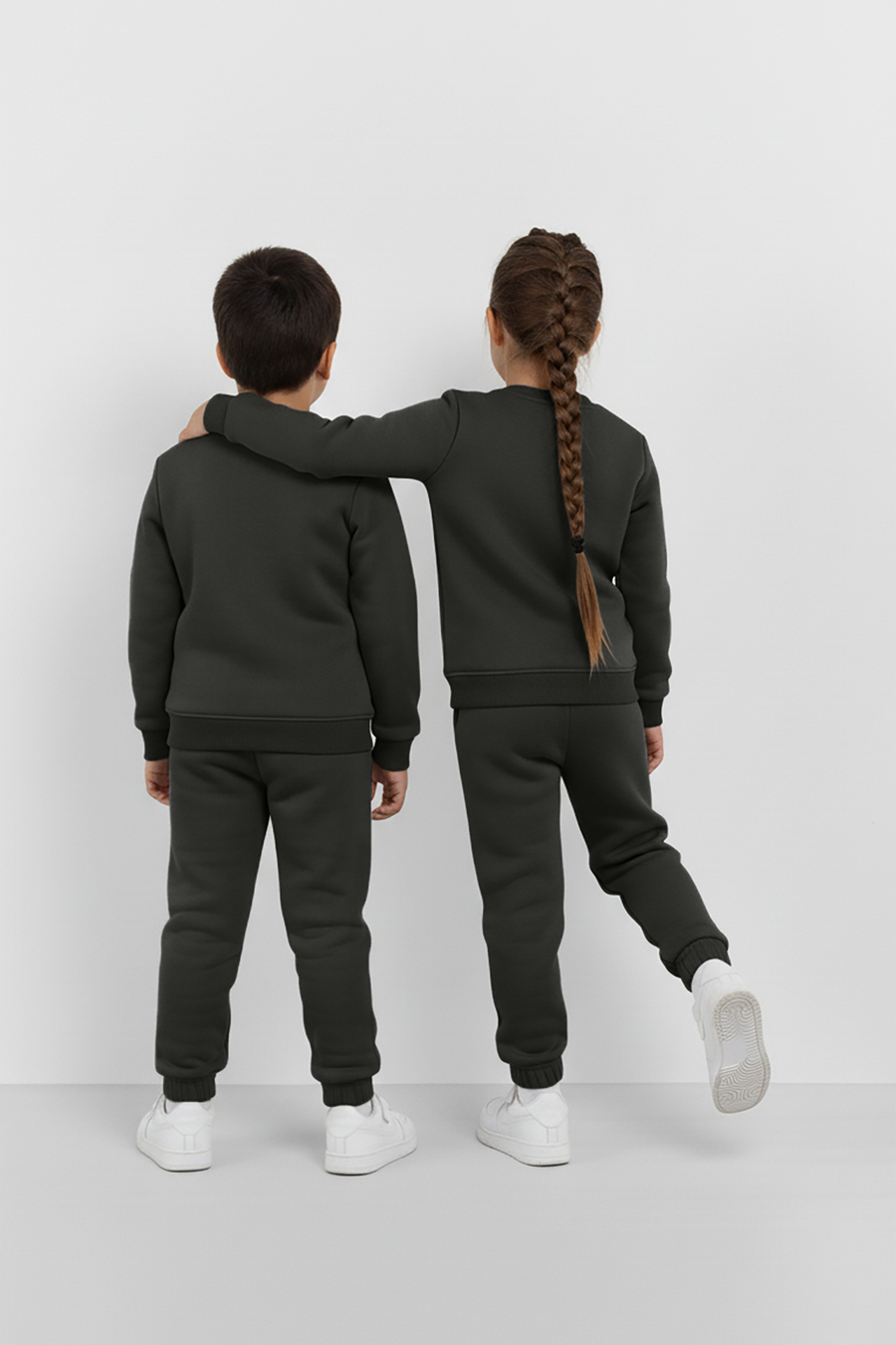 Olive Cool Vibes Sweatshirt & Trouser Set