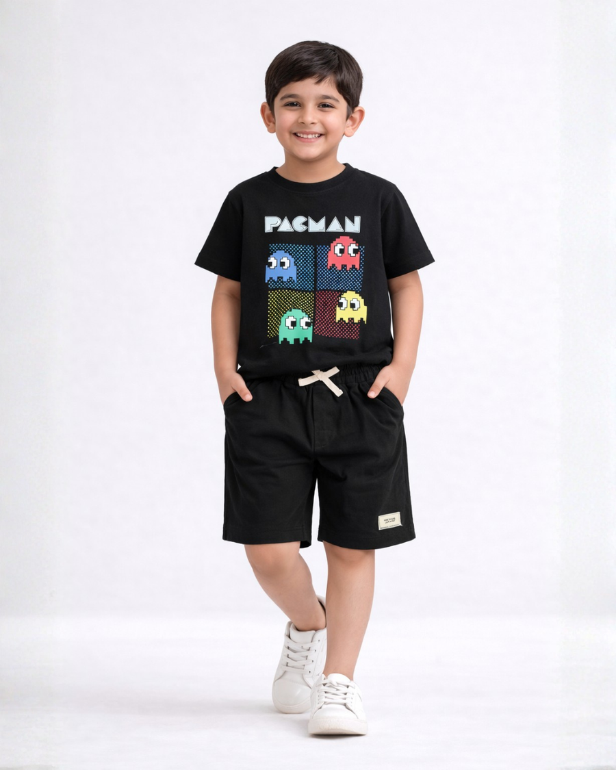 Pacman Play Co-ord Set | T-Shirt & Shorts