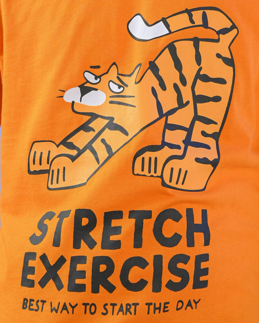 Stretch Exercise Orange T-Shirt