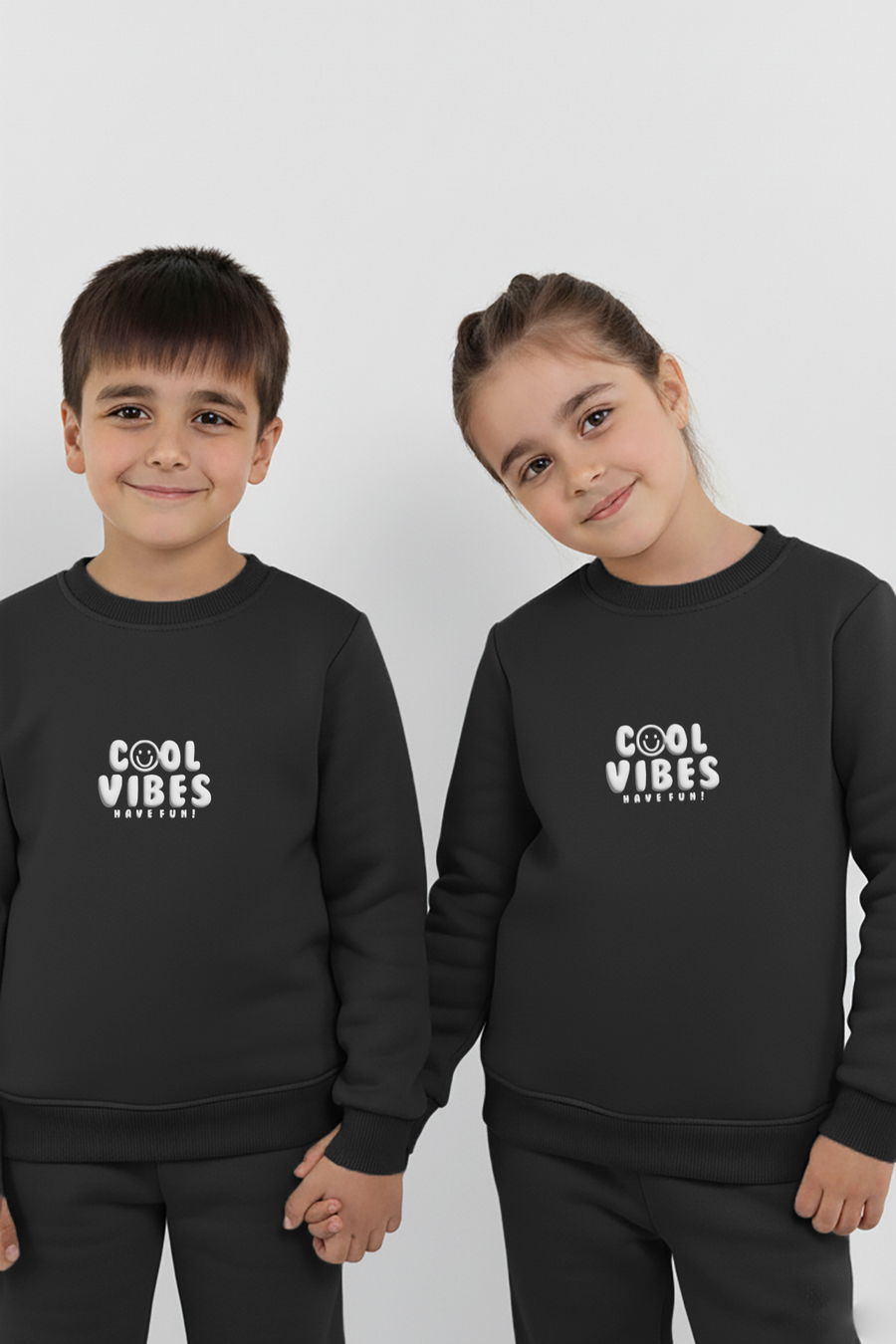 Charcoal Cool Vibes Sweatshirt & Trouser Set
