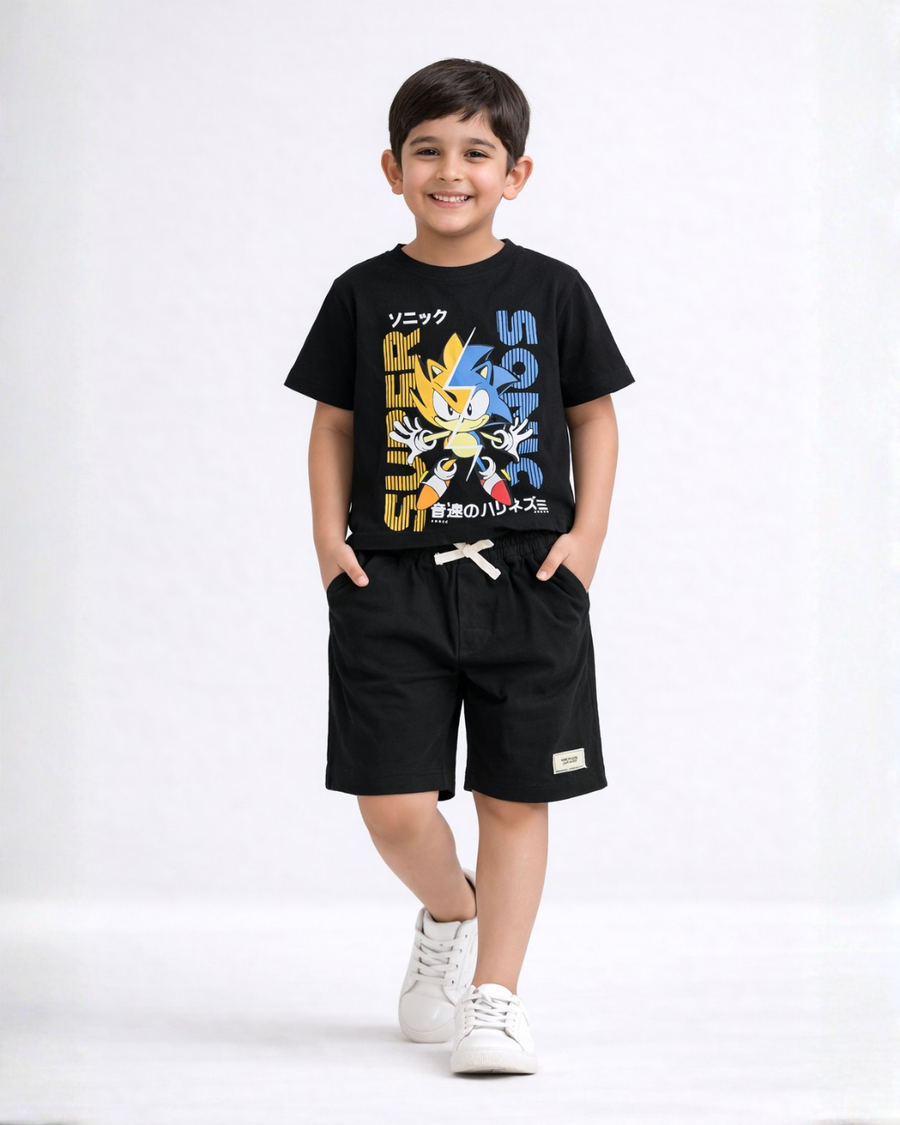 Sonic Speed Co-ord Set | T-Shirt & Shorts