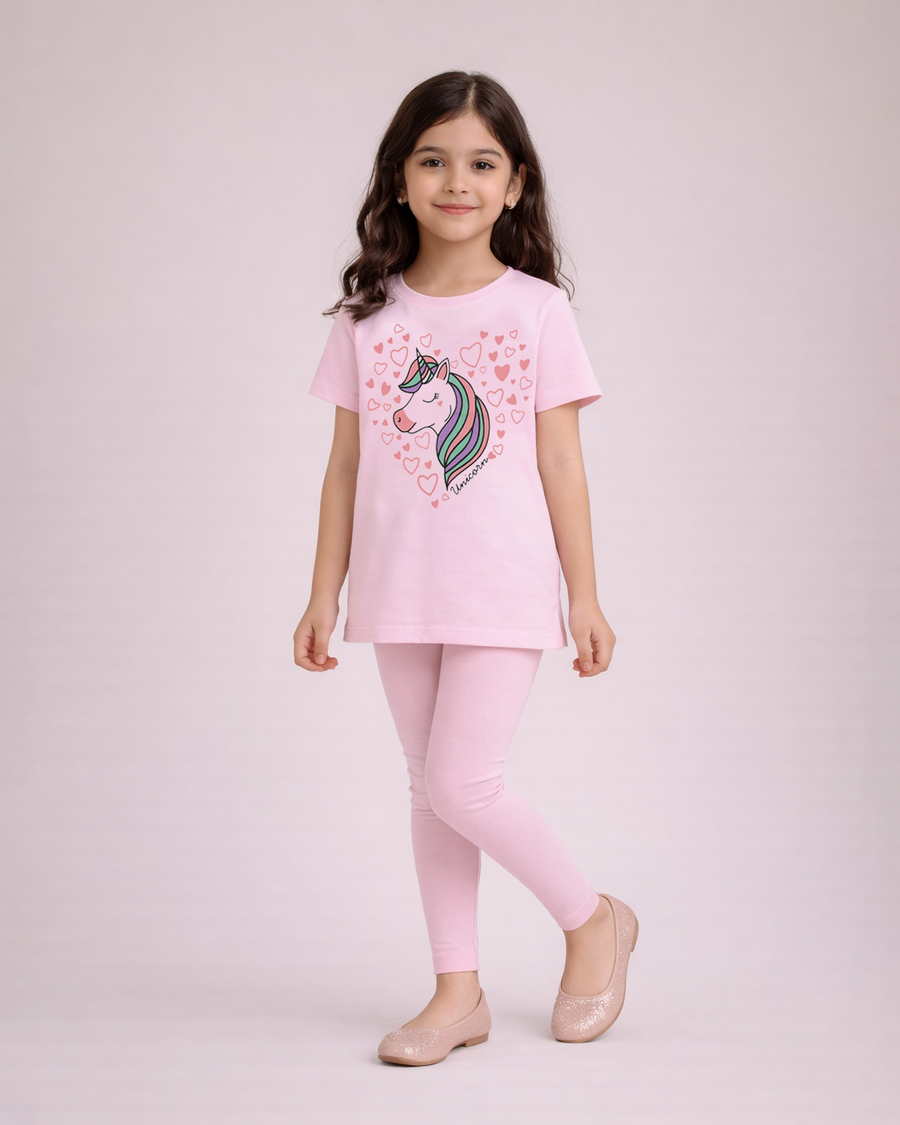 Unicorn Hearts Delight Outfit | Shirt + Legging Set