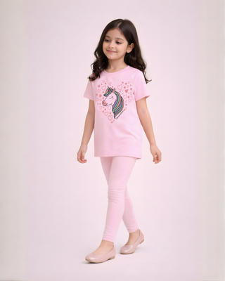 Unicorn Hearts Delight Outfit | Shirt + Legging Set