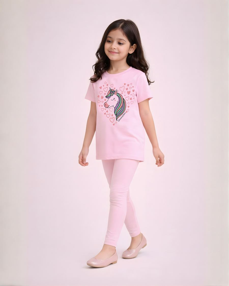 Unicorn Hearts Delight Outfit | Shirt + Legging Set