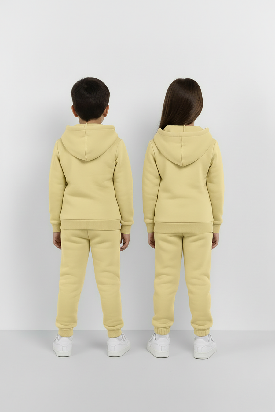 Yellow Zipper Hoodie and Trouser Set